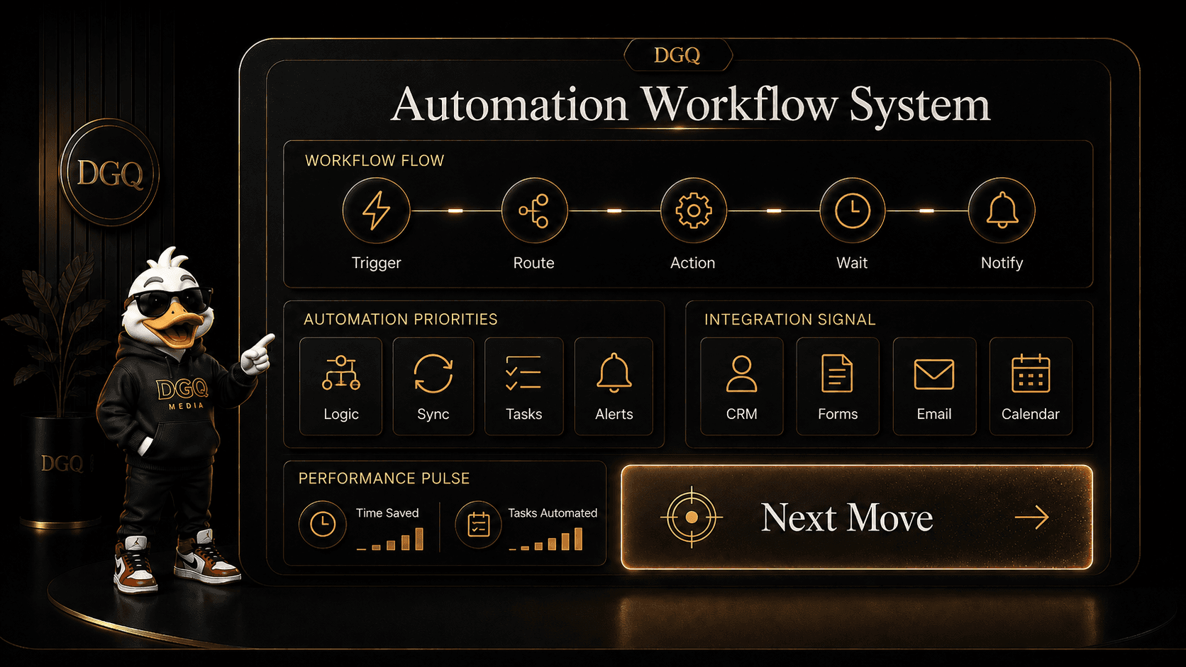 Concept preview of a DGQ automation workflow center
